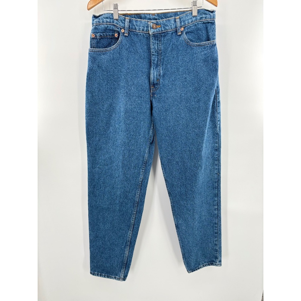 Levis 550 Mens 36x32 Vintage Made InThe USA Indigo Blue Light Fade Skater Denim